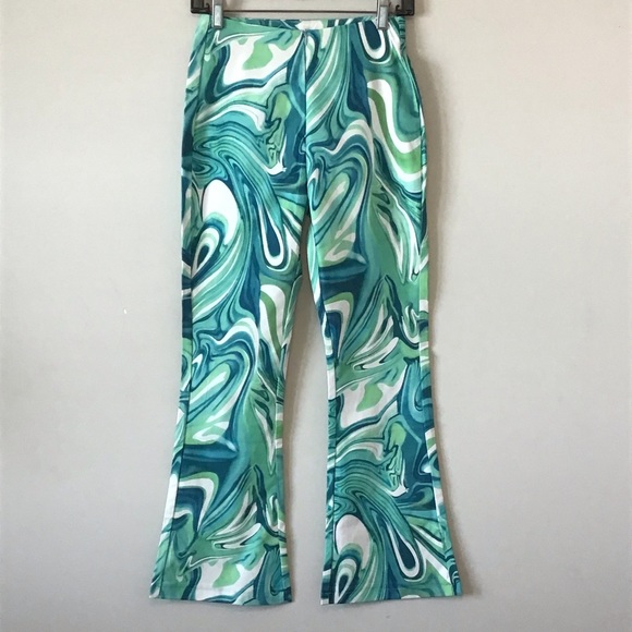 unknown Pants - Funky Groovy Disco Flare Tye dye Pants